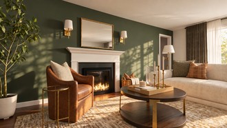 Transitional, Warm Transitional, Modern Cottage, Traditional Charm Living Room by Havenly Interior Designer Anny