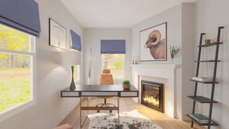 Traditional, Transitional, Contemporary Luxe, Warm Transitional, Traditional Charm Office by Havenly Interior Designer Christopher