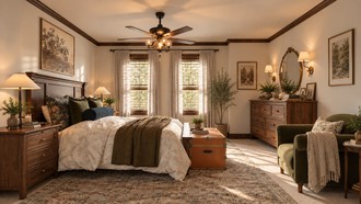 Classic, Traditional, Rustic, Transitional, Warm Transitional, Traditional Charm Bedroom by Havenly Interior Designer Sofia