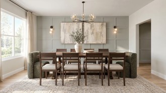 Contemporary, Transitional, Inspired Modern Dining Room by Havenly Interior Designer Gabriela