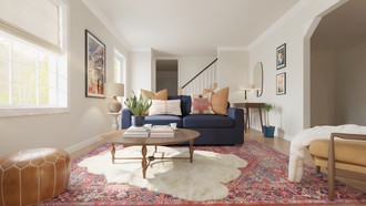 Eclectic, Transitional Living Room by Havenly Interior Designer Meloney
