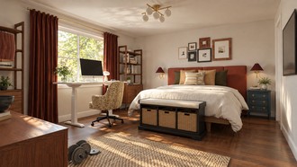 Midcentury Modern Bedroom by Havenly Interior Designer Luis