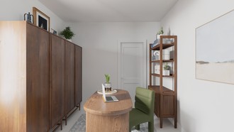 Modern, Midcentury Modern Office by Havenly Interior Designer Angie