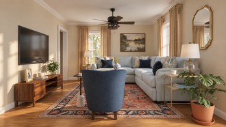 Traditional Living Room by Havenly Interior Designer Luis