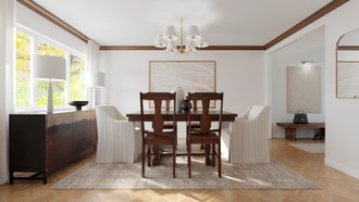 Transitional Dining Room by Havenly Interior Designer Lilia