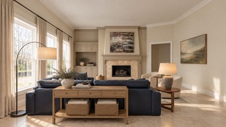 Transitional Living Room by Havenly Interior Designer Malena
