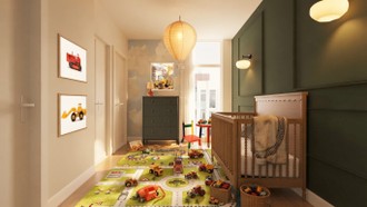 Eclectic, Preppy Bedroom by Havenly Interior Designer Elisa