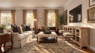 New Classic, Modern Cottage, Traditional Charm Living Room by Havenly Interior Designer Sofia