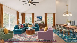 Eclectic, Midcentury Modern Living Room by Havenly Interior Designer Katerina