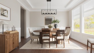 Organic Modern Dining Room by Havenly Interior Designer Karina