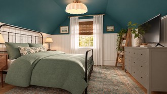 Transitional Bedroom by Havenly Interior Designer Kristen