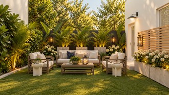 Contemporary Outdoor Space by Havenly Interior Designer Cami