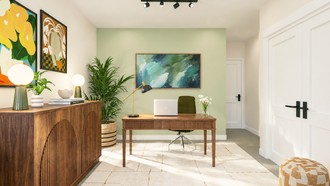 Organic Modern Office by Havenly Interior Designer Katerina