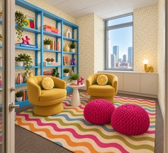 Artful Eclectic Office by Havenly Interior Designer Taylor
