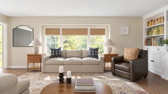 Traditional Charm Living Room by Havenly Interior Designer Ariel