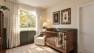 Organic Modern, Warm Transitional Nursery by Havenly Interior Designer Marcela