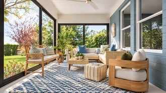 Classic Coastal Outdoor Space by Havenly Interior Designer Erin
