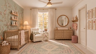 Modern, Classic, Bohemian, Vintage, Organic Modern Nursery by Havenly Interior Designer Emerie