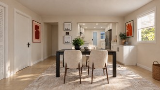 Contemporary, Transitional, Warm Transitional Living Room by Havenly Interior Designer Katherin