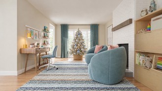 Contemporary, Eclectic, Artful Eclectic Playroom by Havenly Interior Designer Gabriela