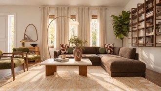 Contemporary, Eclectic, Midcentury Modern Living Room by Havenly Interior Designer Camila