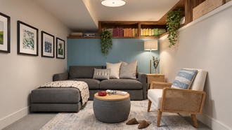 Minimal, Midcentury Scandi Living Room by Havenly Interior Designer Katherin