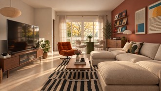Midcentury Modern Living Room by Havenly Interior Designer Luis
