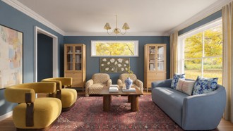 Eclectic, Transitional, Warm Transitional, Artful Eclectic Dining Room by Havenly Interior Designer Leah