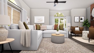 Modern, Rustic Living Room by Havenly Interior Designer Sarah