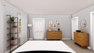 Bohemian, Midcentury Modern Bedroom by Havenly Interior Designer Maria