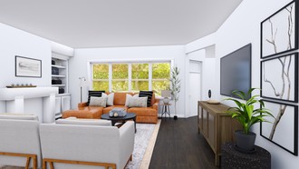 Modern, Transitional, Scandinavian Living Room by Havenly Interior Designer Edith