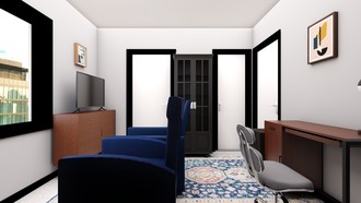 Midcentury Modern Office by Havenly Interior Designer Leah