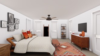 Bohemian, Southwest Inspired Bedroom by Havenly Interior Designer Camila