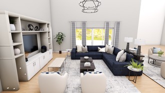 Modern, Glam, Transitional Living Room by Havenly Interior Designer Maggie