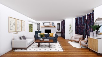 Eclectic, Bohemian Living Room by Havenly Interior Designer Myrlene