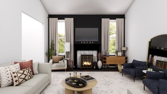 Modern, Farmhouse, Transitional, Midcentury Modern Living Room by Havenly Interior Designer Alex