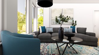 Midcentury Modern, Scandinavian Living Room by Havenly Interior Designer Angelica