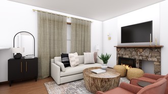 Transitional Living Room by Havenly Interior Designer Karie