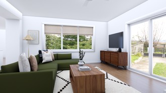 Modern, Eclectic, Midcentury Modern Living Room by Havenly Interior Designer Karie