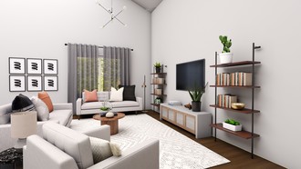 Midcentury Modern Living Room by Havenly Interior Designer Emily