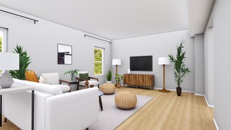 Contemporary, Midcentury Modern, Minimal Living Room by Havenly Interior Designer Samantha