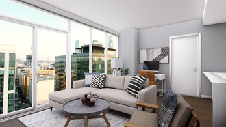 Contemporary, Modern, Minimal Living Room by Havenly Interior Designer Rachel