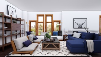 Modern, Coastal, Scandinavian Living Room by Havenly Interior Designer Marcella