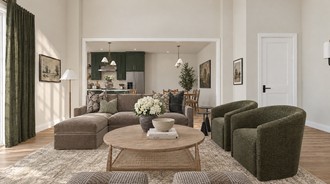 Transitional, Organic Modern Living Room by Havenly Interior Designer Jessica