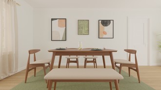 Industrial, Rustic, Midcentury Modern Dining Room by Havenly Interior Designer Victoria