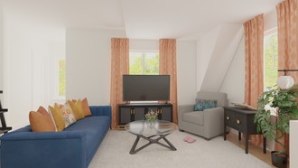 Eclectic, Vintage, Midcentury Modern Living Room by Havenly Interior Designer Victoria