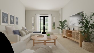 Coastal Living Room by Havenly Interior Designer Maddalena
