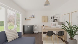 Minimal, Scandinavian Office by Havenly Interior Designer Arianna
