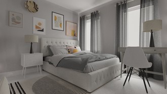Midcentury Modern, Scandinavian Bedroom by Havenly Interior Designer Troyce