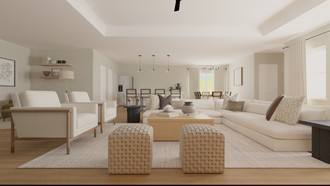 Modern, Eclectic Living Room by Havenly Interior Designer Alejandra